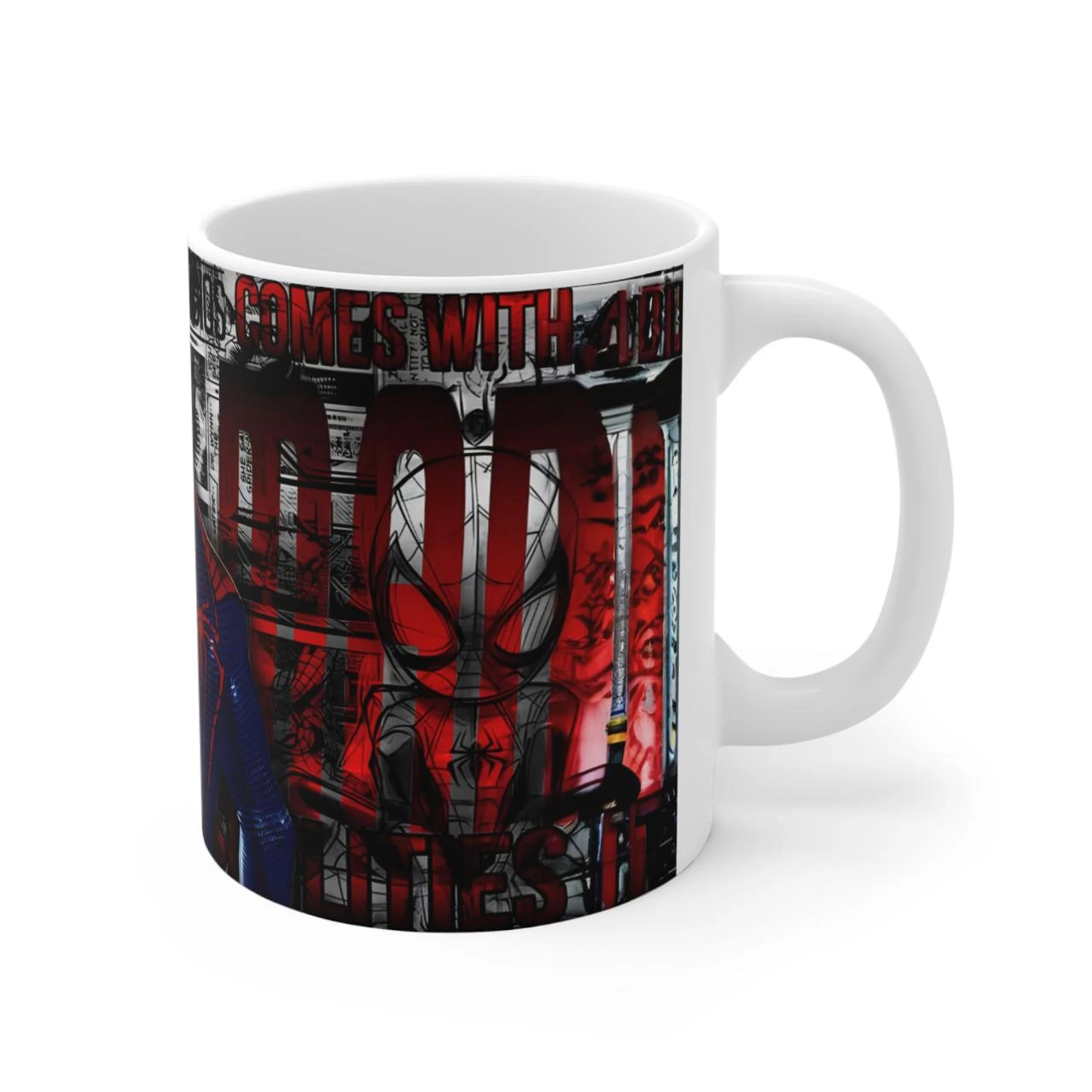 ☕ Taza de cerámica – Spider-Man 🕷️❤️ – photo 3